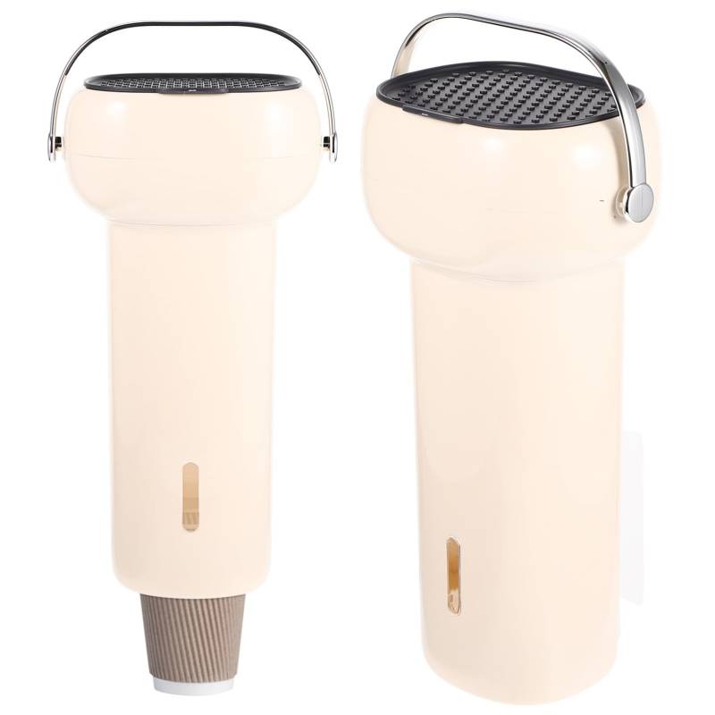 Cabilock für Pappbecher Halter Auslaufsicherer Kaffee-Reisebecher Expander Auto cupholder Mug Holder Becherspender zur Wandmontage Becherspender für Wasserkühler Abs Beige von Cabilock