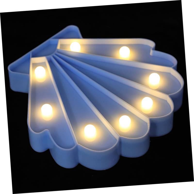 Neuheit Nachtlicht kindernachtlichtlicht nachtlampe eine tischlampe Blaue Tischlampe offic Blea LED-Nachtlampe Nachtlicht mit Strandmotiv Party-Tisch-LED-Lampe Plastik Blue Cabilock von Cabilock