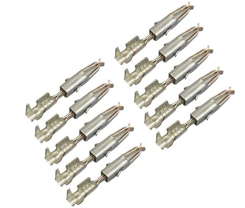 10x Micro Timer Mini ISO Kontakte, Buchse Pin, Crimp KFZ Auto HiFi Navi 0,50mm²-1,00mm² kompatibel zu VW 103358.01, 103 358.01 von Cable Solution