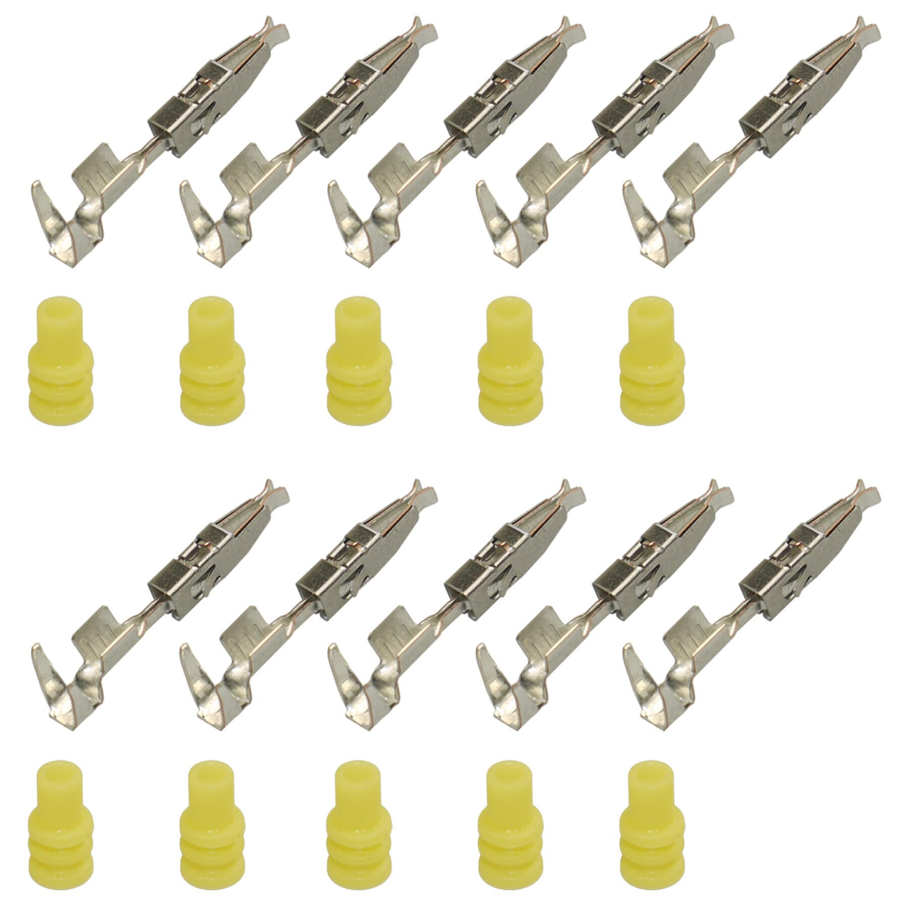 10x Set Micro Timer II gedichtet Buchse Kontakt Pin Seal 0,50mm² - 1,00mm² kompatibel mit VW 103358.02 N 103 358.02 von Cable Solution