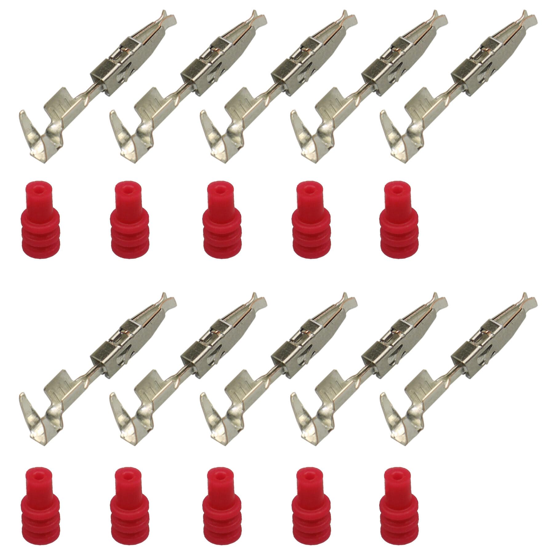 10x Set Micro Timer II gedichtet Buchse Kontakt Pin Seal 0,50mm² - 1,00mm² kompatibel mit VW 103358.02 N 103 358.02 von Cable Solution