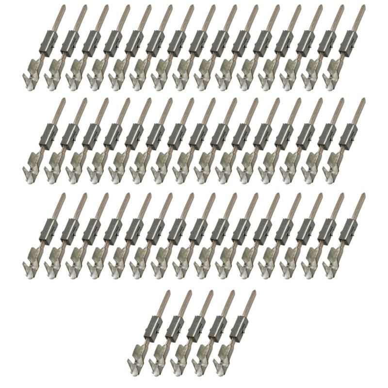 50x Micro Timer Mini ISO Kontakte, Stift Pin, Crimp KFZ Auto HiFi Navi 0,20mm²-0,35mm² kompatibel zu VW 103360.01, 103 360.01 von Cable Solution