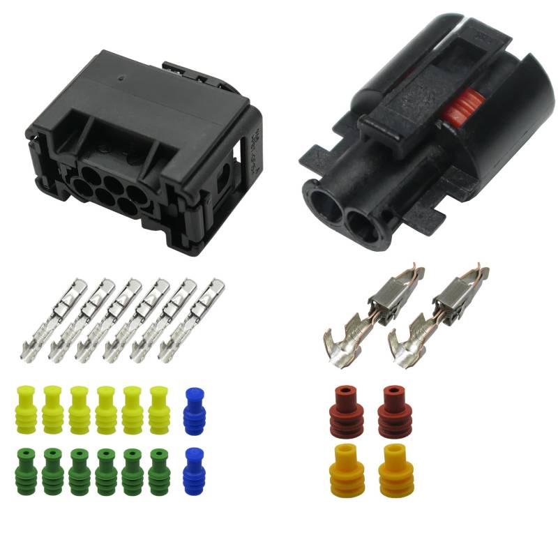 Reparatursatz Stecker Set 6-pol. und 2-pol. kompatibel zu Webasto 9011968A Kabelbaum Thermo Top C, E, P, Z von Cable Solution