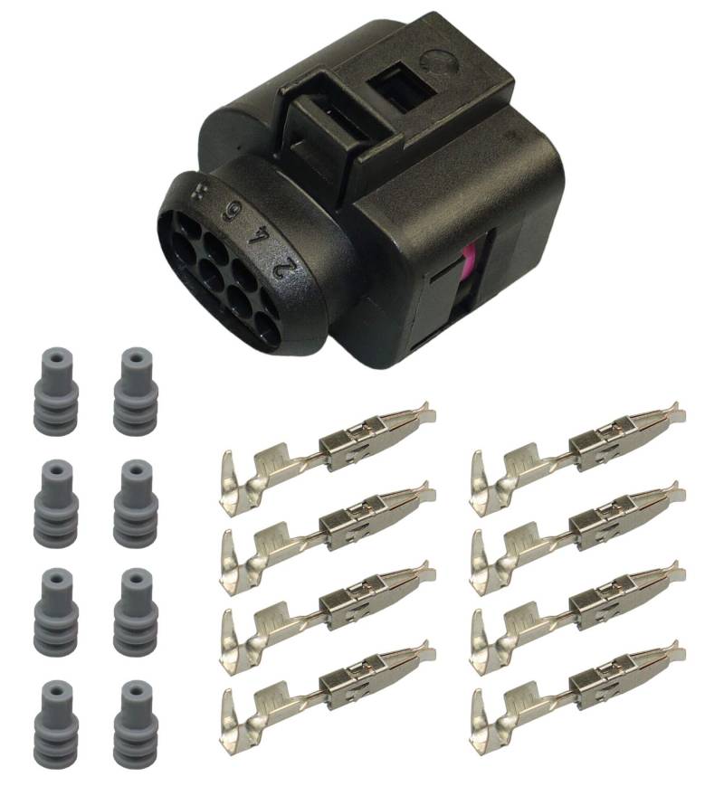 Reparatursatz 8-pol. Stecker Buchse kompatibel zu VW Audi SEAT 1J0973714 1J0 973 714 von Cable Solution