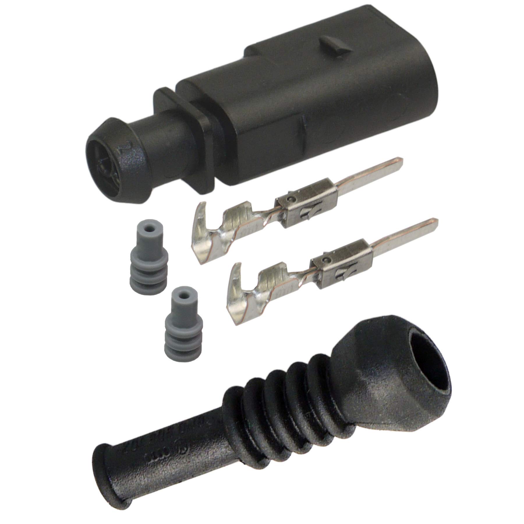 Stecker OEM 1J0973802 Reparatursatz 2-pol. Stift + Tülle 6N0906102 ABS ESP von Cable Solution