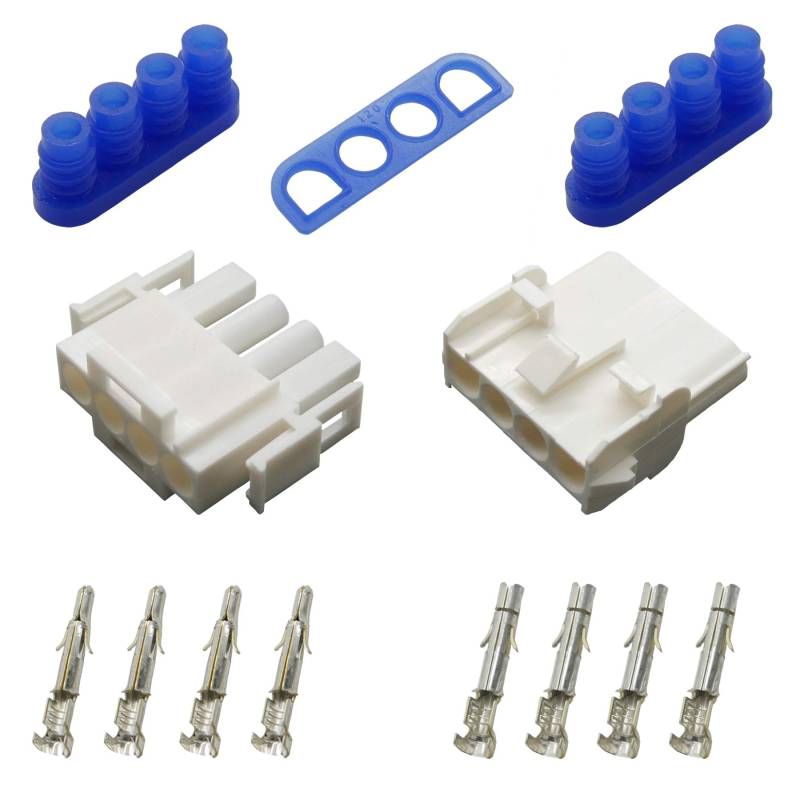 Stecker Set Steckverbinder gedichtet Universal Mate N Lok 4-polig und Kontakte von Cable Solution