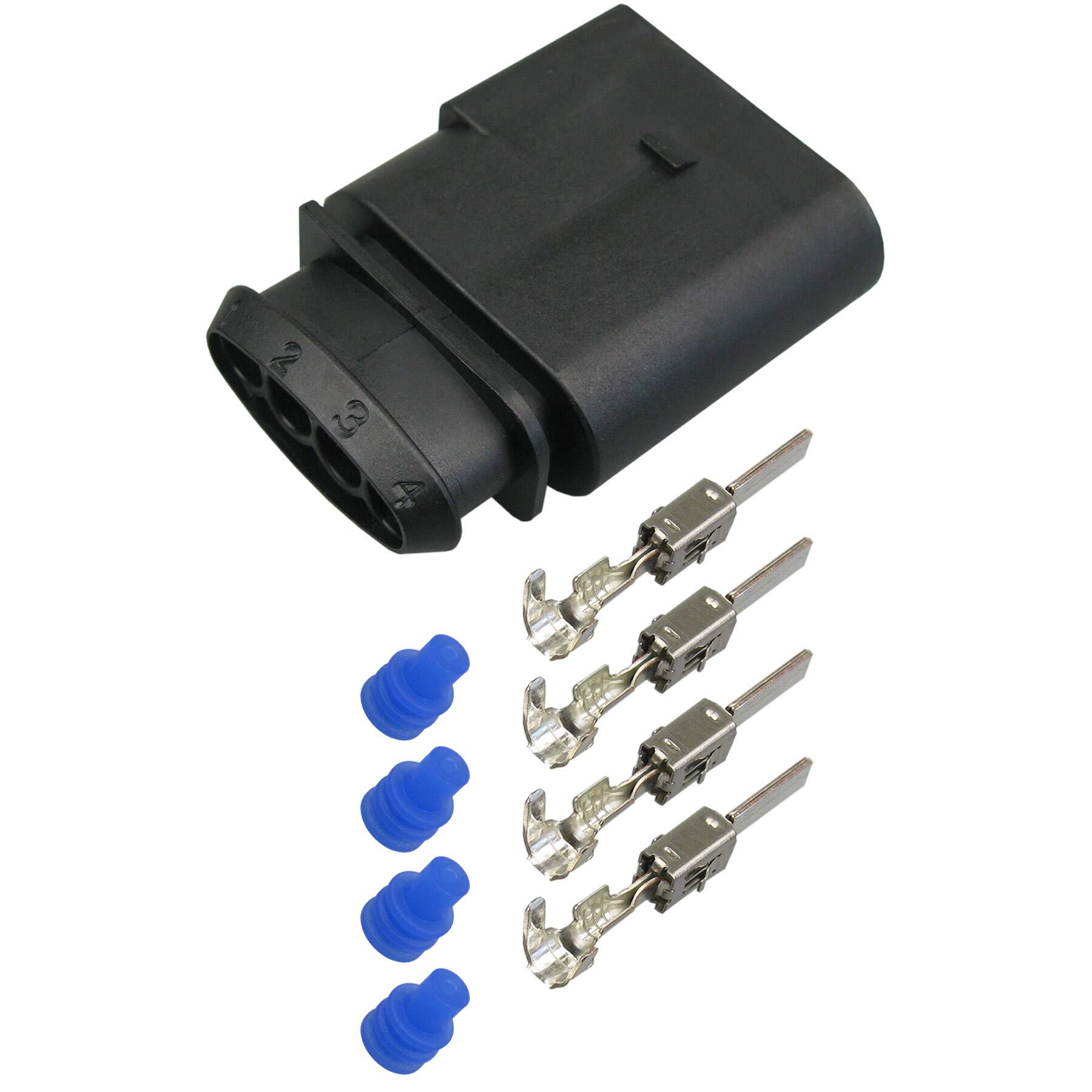 Stecker passt zu OEM 1J0973824 Reparatursatz 4-pol. Stift 0,5²-1,0² z.B. Lamdasonde von Cable Solution