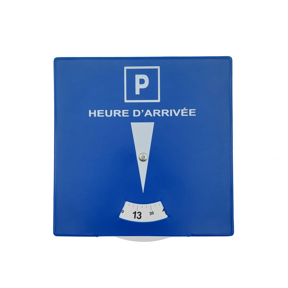 cadox - Europäische Parkscheibe aus PVC - Regelformat - 15 x 15 cm - Pflicht für Blaue Parkzonen - anwendbar in Frankreich und für alle EU-Länder von cadox