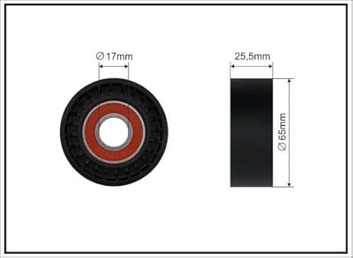 Caffaro 05-95 Spanner Rolle mit V-Rippengürtel, 65mm x 25.5mm von Caffaro