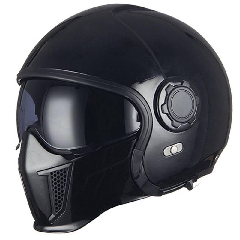 Integriert Motorradhelm DOT/ECE Genehmigt Integralhelm Motorradhelm Motorrad Integralhelm Für Frauen Männer Modularer Motocross Helm C,L/55-58CM von Caimcie