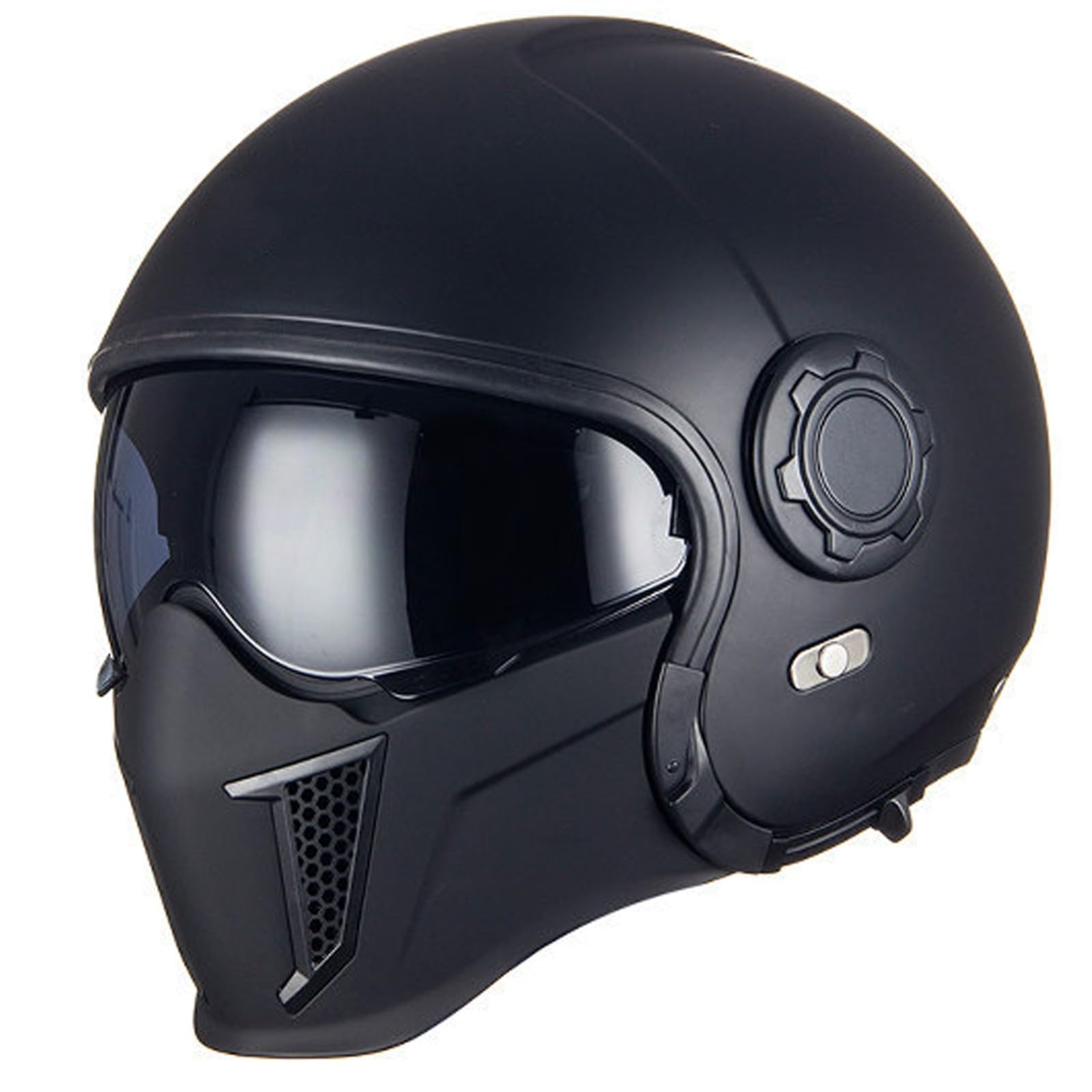 Integriert Motorradhelm DOT/ECE Genehmigt Integralhelm Motorradhelm Motorrad Integralhelm Für Frauen Männer Modularer Motocross Helm D,XL/59-60CM von Caimcie