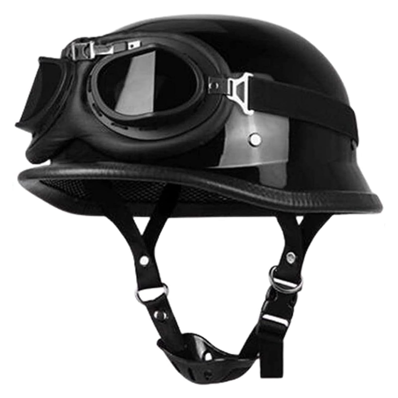 Motorrad-Halbhelm Retro-Stil Offener Motorradhelm Halbschalenhelm DOT/ECE-Geprüfter Motorradhelm Jethelm Sturzhelm Für Männer Und Frauen B,M/57-58CM von Caimcie