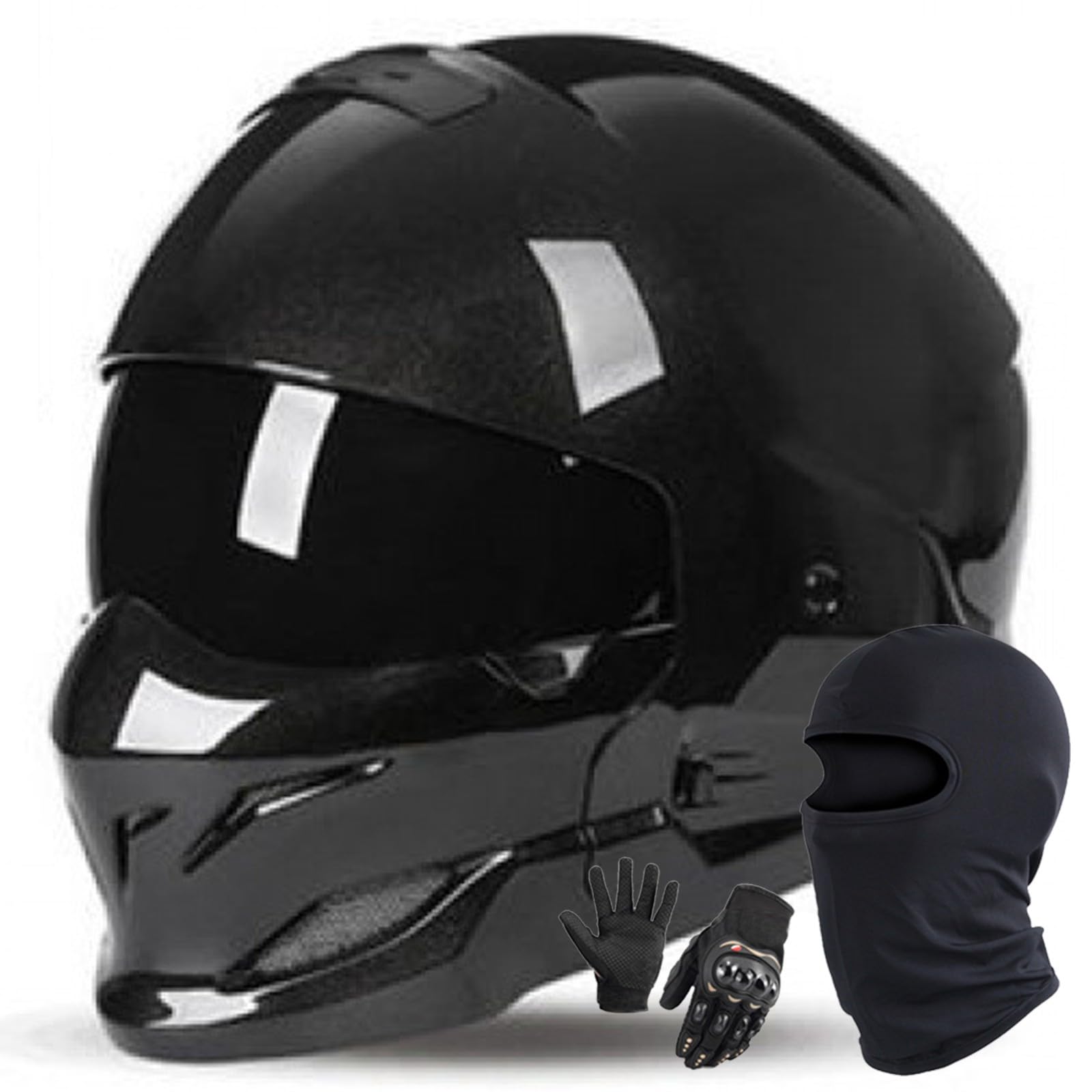 Motorradhelm Integriert Modularer Helm DOT/ECE Zertifiziert Mopeds Roller Straßenmotorräder Rennmotorradhelme Mopedhelm Scooter Chopper Helm Für Männer Und Frauen A,M/55-56CM von Caimcie