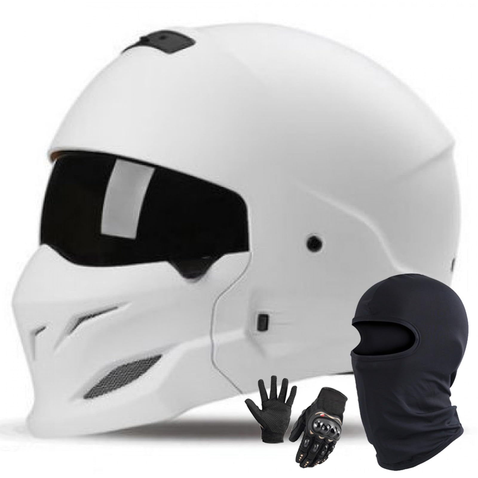 Motorradhelm Integriert Modularer Helm DOT/ECE Zertifiziert Mopeds Roller Straßenmotorräder Rennmotorradhelme Mopedhelm Scooter Chopper Helm Für Männer Und Frauen D,M/55-56CM von Caimcie