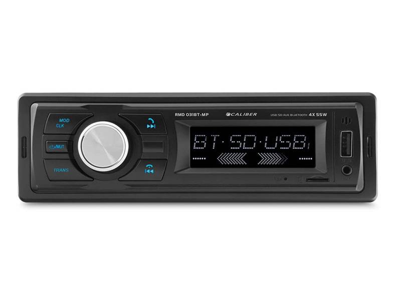 Caliber Autoradio - Media Player - USB - SD - AUX-in - Bluetooth - MP3-Wiedergabe - Mit Freisprechfunktion - 4x 55 Watt - Schwarz - 35mm Einbautiefe von Caliber