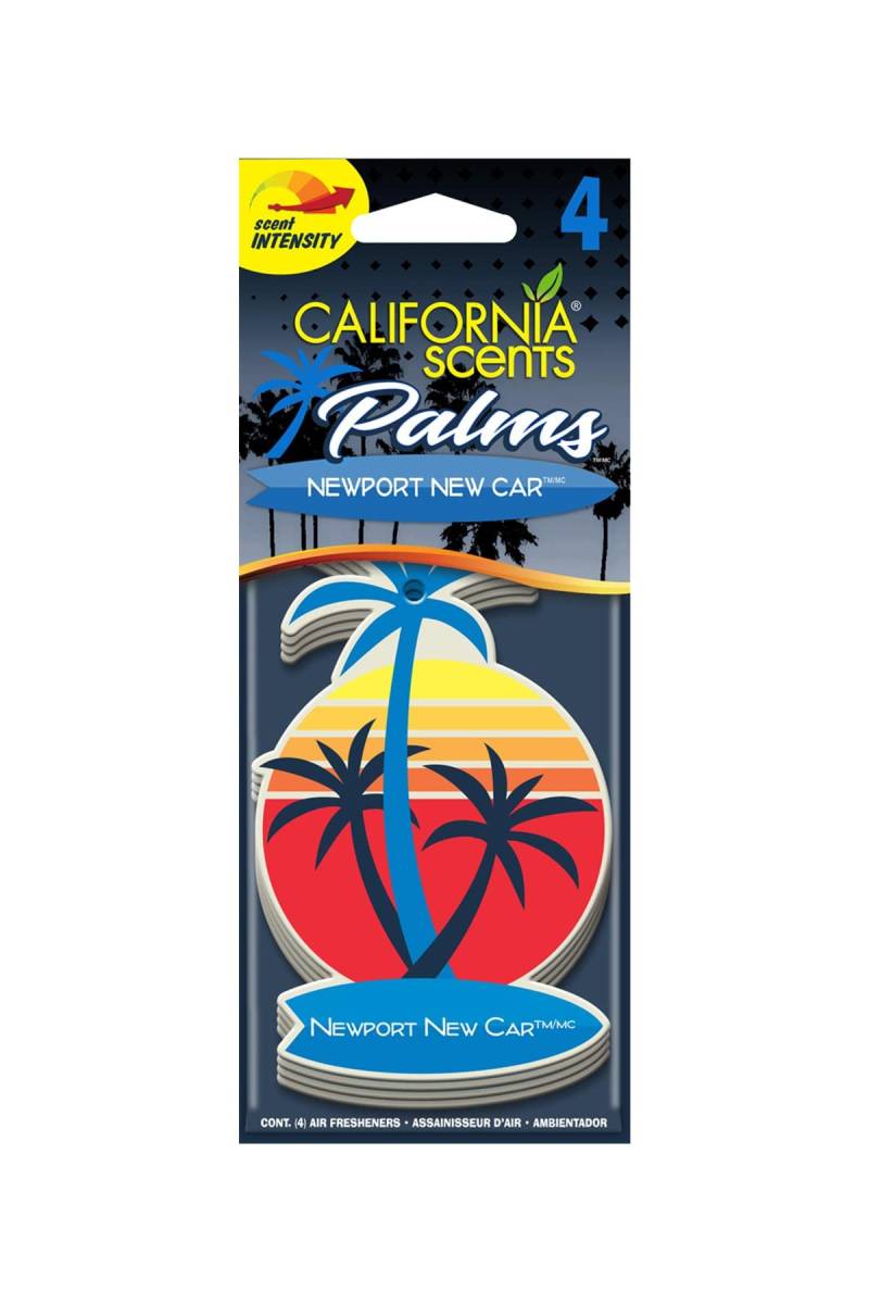 California Car Scents AC CS AMBIENTADOR COCHE Palmera Papel 4UDS COCHE Nuevo von California Scents