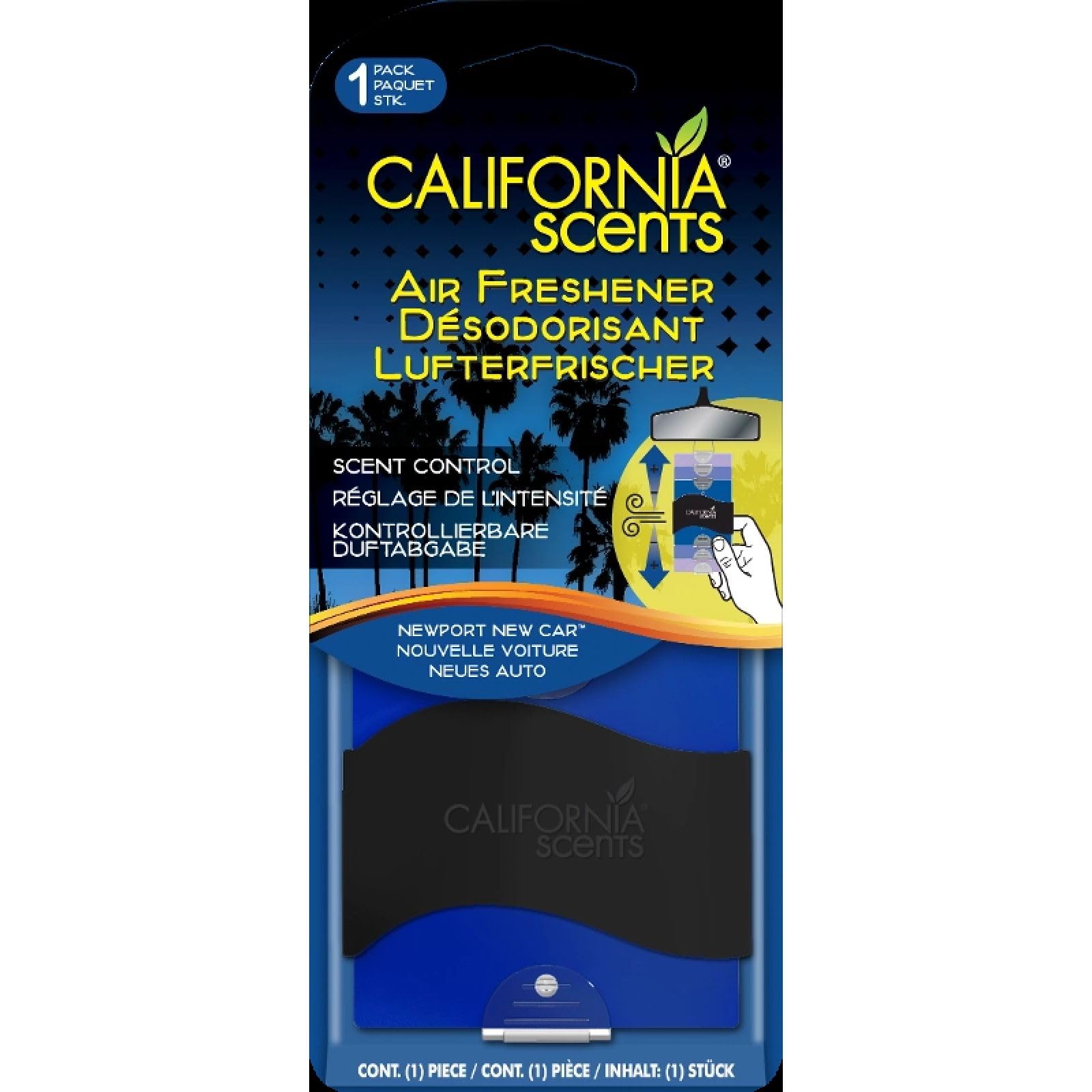 Lufterfrischer Newport New Car Slider blau, 1 Stück von California Scents