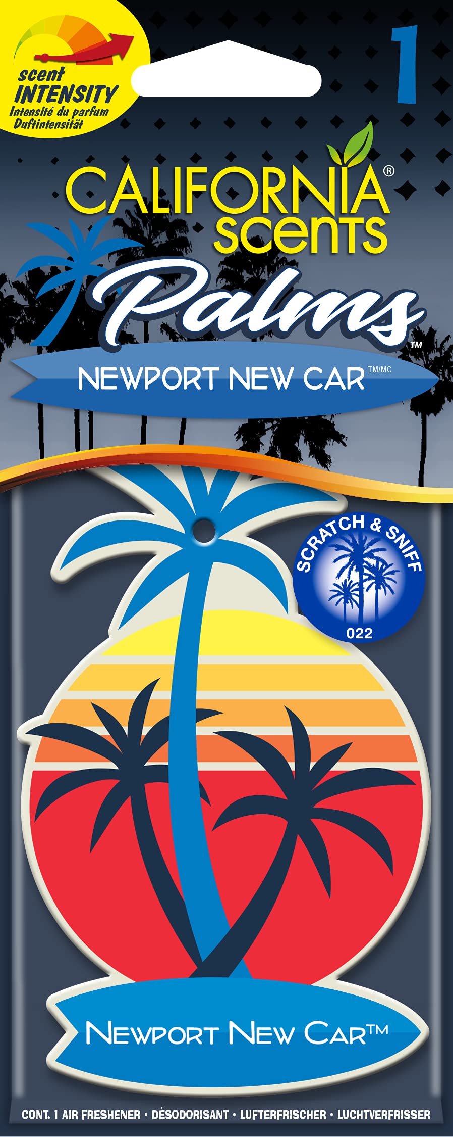 California Car Scents Scents CSPALCAR1 Palm Tree Lufterfrischer-Newport New Car-1 Stück von California Scents