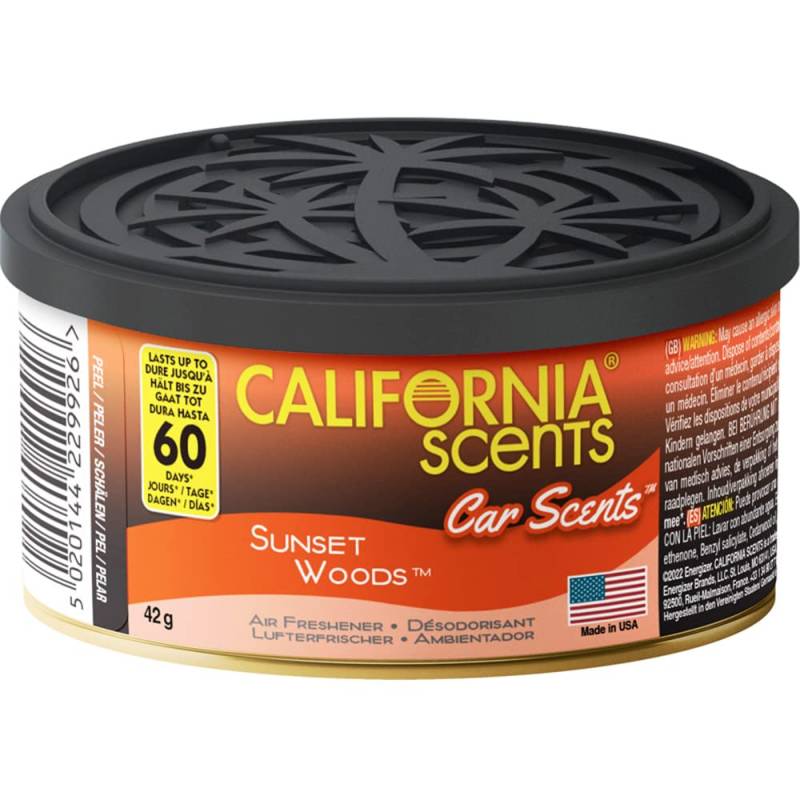 California Scents Lufterfrischer - Sunset Woods - Dose 42gr von California Scents