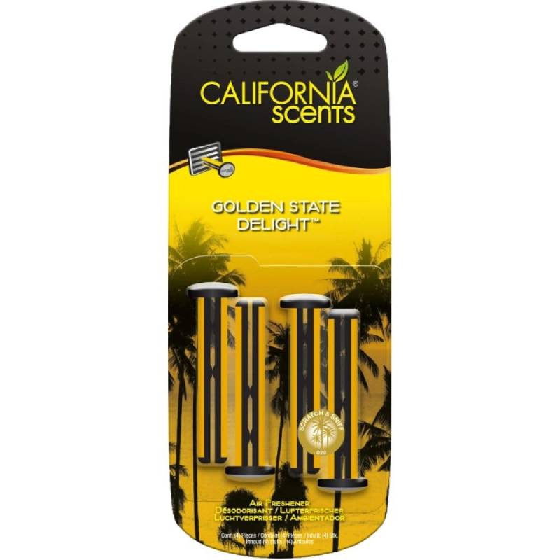 California Scents Vent Sticks - Golden State Delight 4St von California Scents