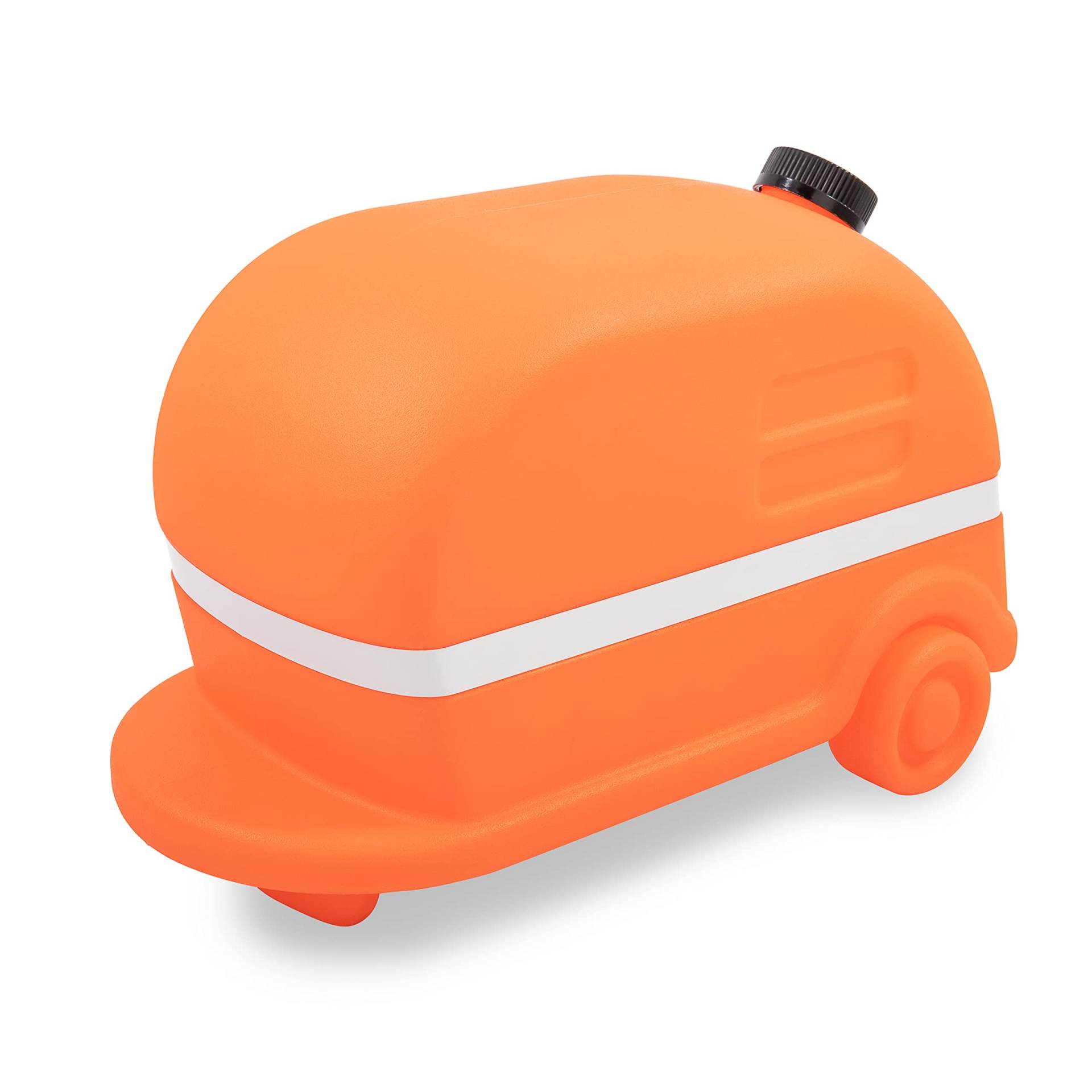 Camco Orange Retro Camper RV Abwassergewicht sichert Ihren 4-in-1-Adapter an der Kippstation, verfügt über einen befüllbaren Tank und EIN reflektierendes Klebeband (43100) von Camco