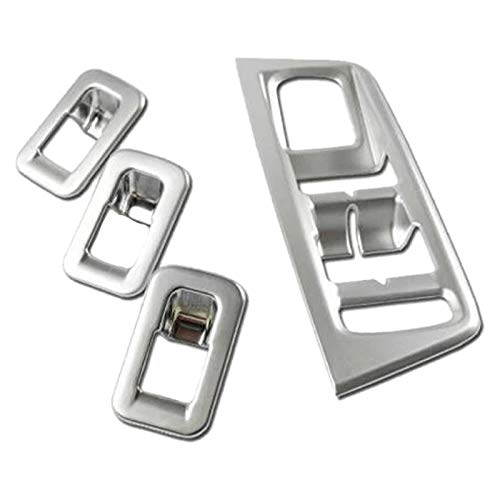 Camebirk 4Pcs ABS Matte TüR Armlehne Fensterlift Knopfabdeckung Verkleidung für 2016 2017 InnenzubehöR von Camebirk