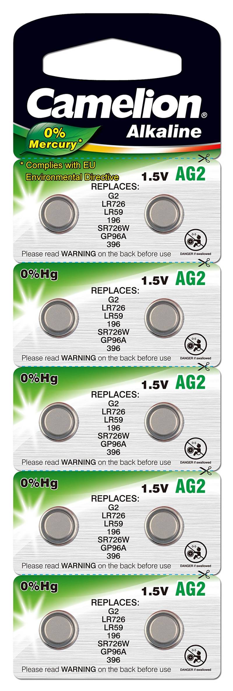 Batterie Camelion Alkaline AG2 (10 St.) von Camelion