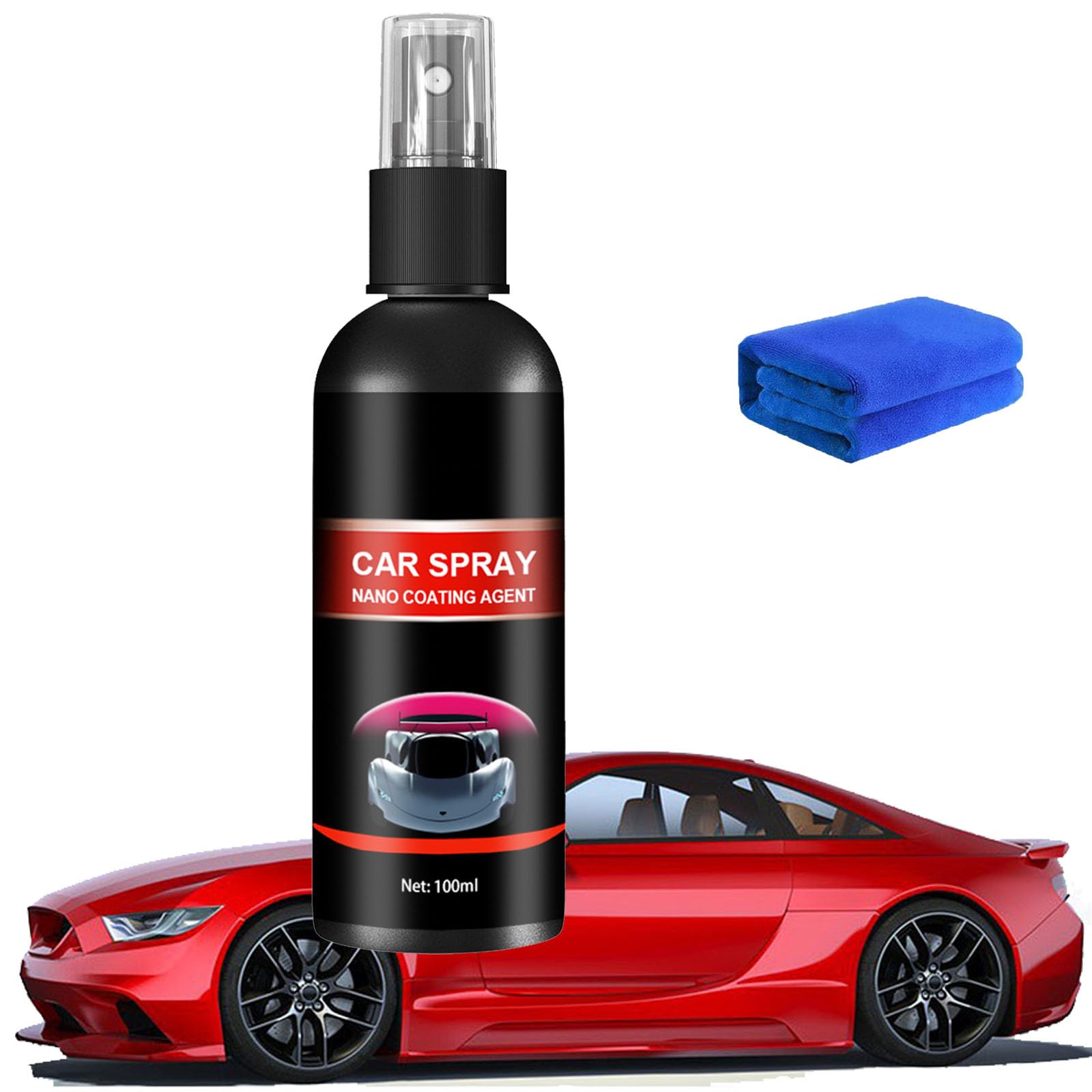 Nurafix Nano Car Spray, Nurafix Scratch Remover, Nano Car Scratch Repair Spray, Auto Scratch Fix Polish Spray, Nano Coating Spray for Cars, Quick Effect Coating Agent (100ml, 1 Pcs) von Camic