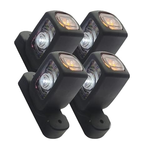 Camionetka 4x LED Seitenmarkierungsleuchten Begrenzungsleuchten 12V / 24V, Positionsleuchten, Umrissleuchten für LKW, Bus, Transporter, Anhänger, Wohnmobil, etc. von Camionetka