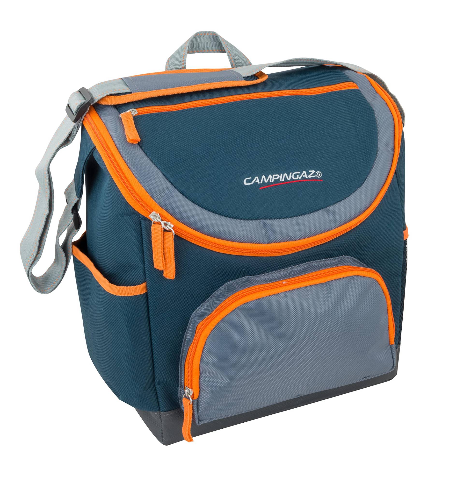 Campingaz Kühltasche Messenger Tropic 20L, Isoliertasche mit Tragegurt, kühlt bis zu 16 Std, faltbare Isotasche zum Einkaufen, Camping oder als Picknicktasche, blau von Campingaz