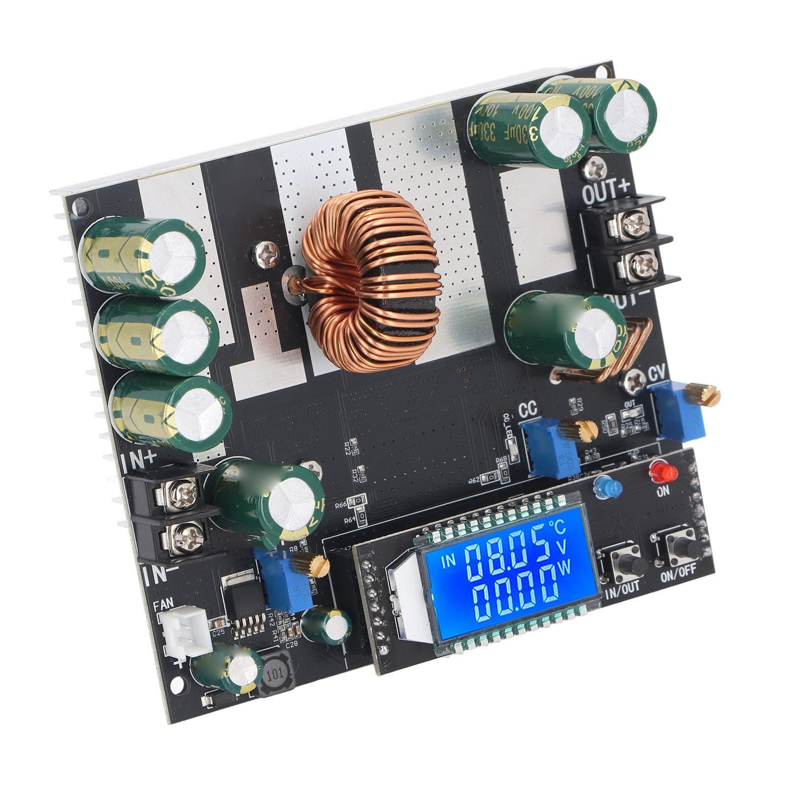 Automatischer Buck Boost Converter, DC-DC Wandler Stromversorgung Modul 700W 30A 6–80V Auf 1,3–78V, LED-Anzeige Einstellbar Spannungsregler Step up down Converter Unterstützt die MPPT-Regulierung von Candeon