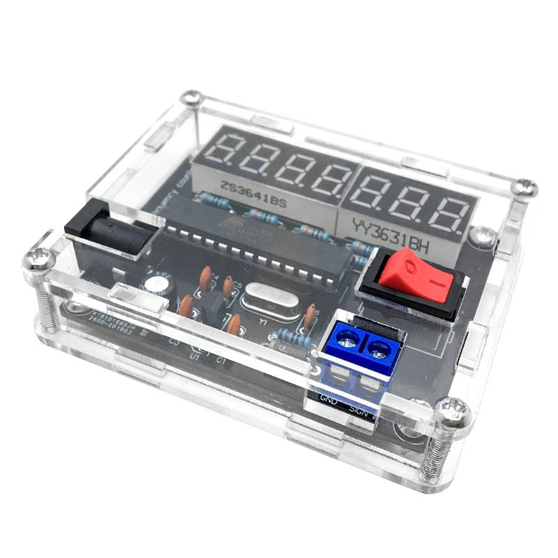 Frequenzmesser Testwerkzeug 0.45Hz-10MHz Digitaler Frequenzmesser, Automatischer Bereichsumwandlungs-Frequenzzähler VR-Frequenz mit Shell Cymometer DIY Kit von Candeon