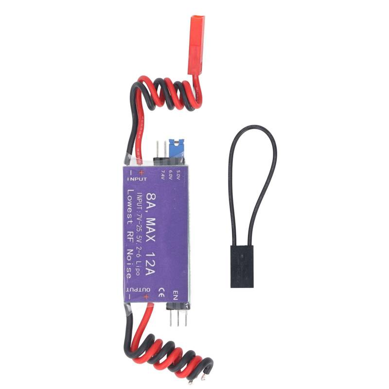 UBEC Spannungsregler, Externes RC BEC Spannungsregler Step-Down UBEC Modul 5V 6V 7,4V 8A Ausgang 7V-25,5V Eingang, Spannungsreglerplatine für RC Hubschrauber Flugzeug von Candeon