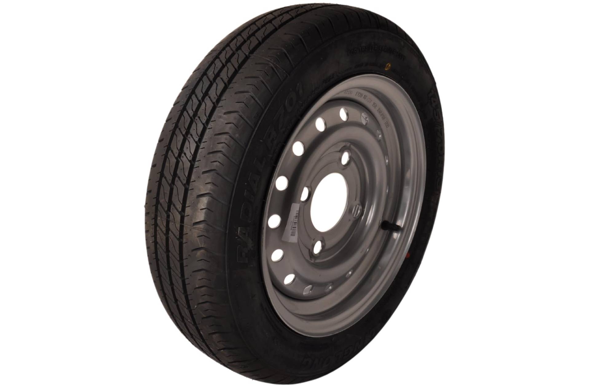 Komplettrad - Reifen 145/70R13 + Felge - Teilung: 4x130 - Tragfähigkeit 375 kg - von Cantonal