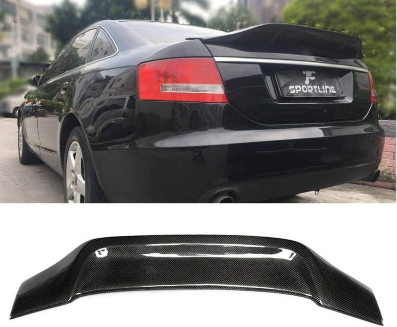 Auto Heckspoiler für Audi A6 C6 C7 S6 Sline 2005-2018 Autodach Spoiler Lippe Streifen Dachspoilerflügel Heckspoiler Flügel Kofferraum Lippe von CaoYH