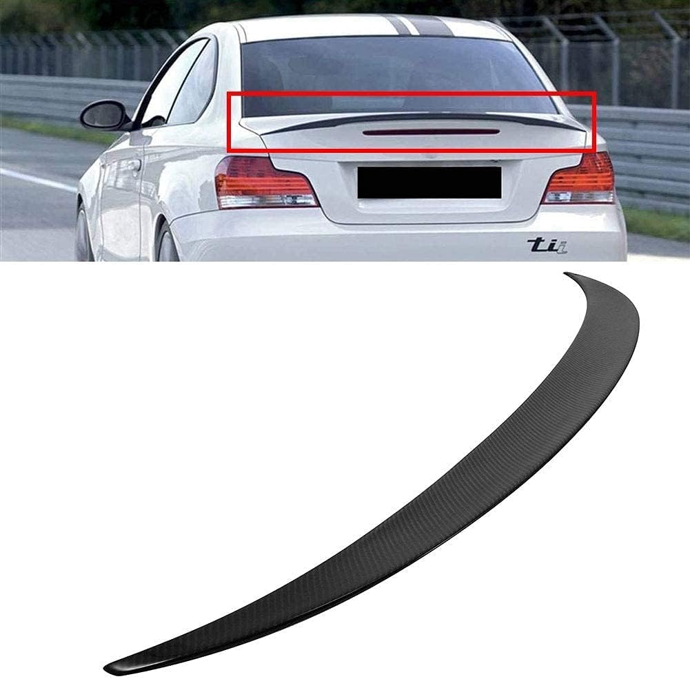 Auto Heckspoiler für BMW E82 128I 135I 1 Series 2-Door Coupe 2007-2013 Autodach Spoiler Lippe Streifen Dachspoilerflügel Heckspoiler Flügel Kofferraum Lippe von CaoYH