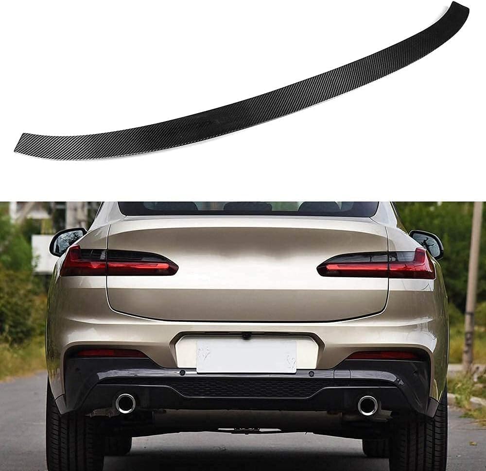 Auto Heckspoiler für BMW X4 G02 2019 Autodach Spoiler Lippe Streifen Dachspoilerflügel Heckspoiler Flügel Kofferraum Lippe von CaoYH