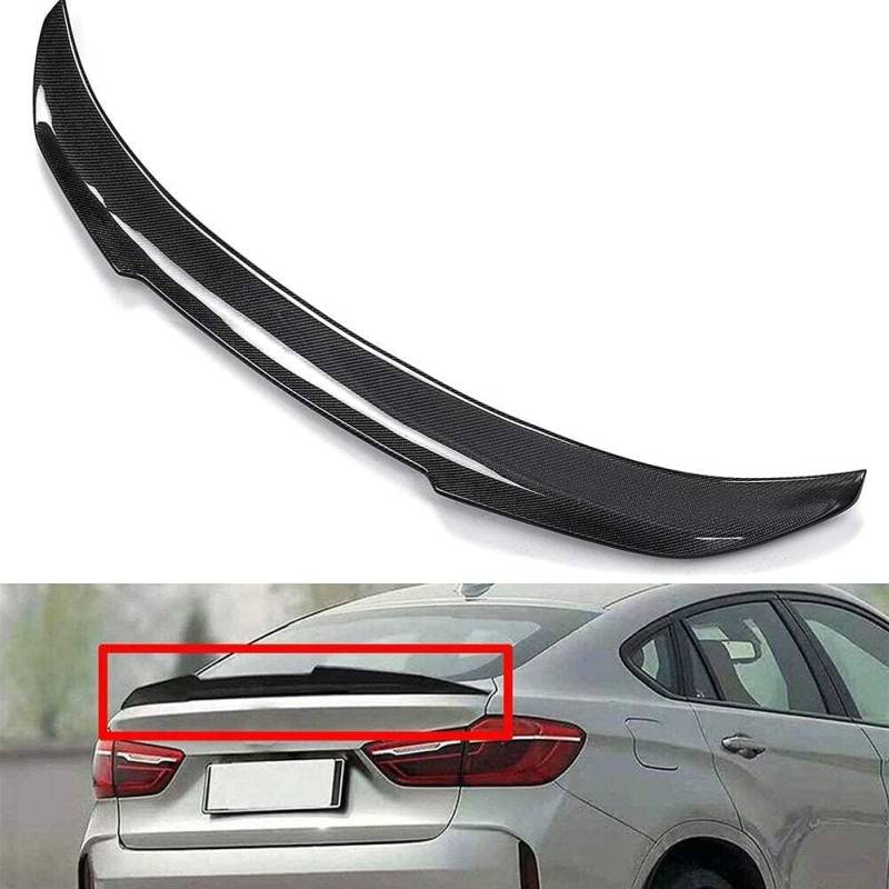 Auto Heckspoiler für BMW X6 Serie F16 F86 X6 X6M SUV 2015-2018 PSM Style Autodach Spoiler Lippe Streifen Dachspoilerflügel Heckspoiler Flügel Kofferraum Lippe von CaoYH