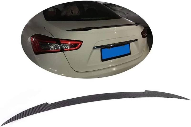 Auto Heckspoiler für Maserati Ghibli SQ4 2014-2016 Autodach Spoiler Lippe Streifen Dachspoilerflügel Heckspoiler Flügel Kofferraum Lippe von CaoYH