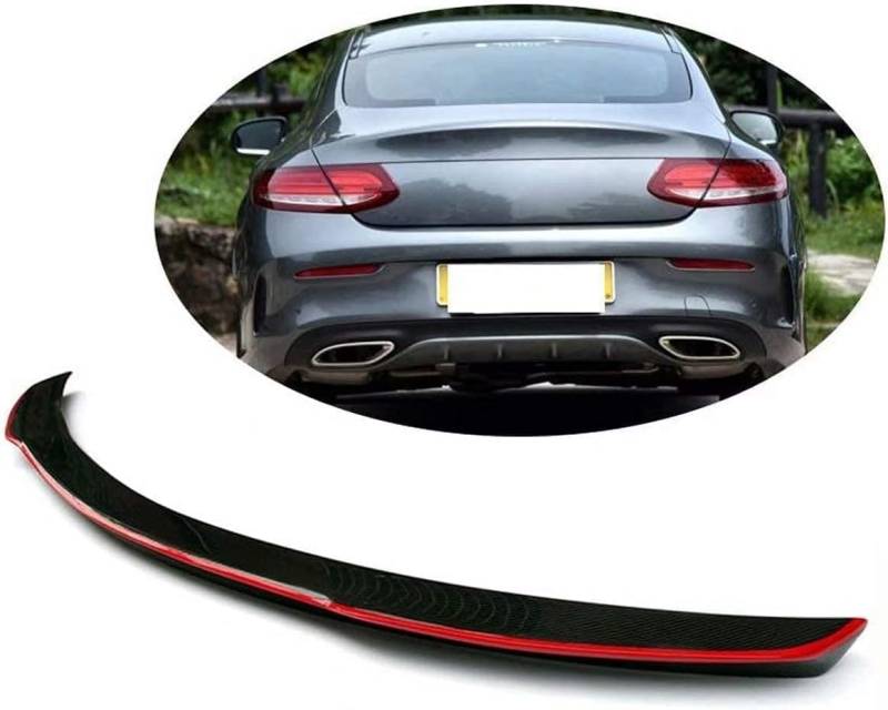 Auto Heckspoiler für Mercedes Benz Classe C W205 Coupe 2015-2017 Autodach Spoiler Lippe Streifen Dachspoilerflügel Heckspoiler Flügel Kofferraum Lippe von CaoYH