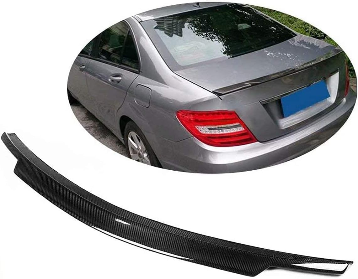 Auto Heckspoiler für Mercedes Benz W204 Classe C 2007-2013 Autodach Spoiler Lippe Streifen Dachspoilerflügel Heckspoiler Flügel Kofferraum Lippe von CaoYH