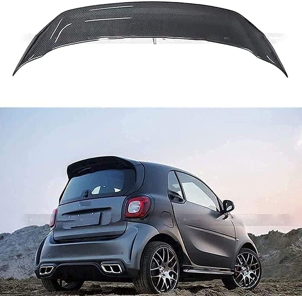 Auto Heckspoiler für Smart Fortwo Forfour 453 2015-2018 Autodach Spoiler Lippe Streifen Dachspoilerflügel Heckspoiler Flügel Kofferraum Lippe von CaoYH