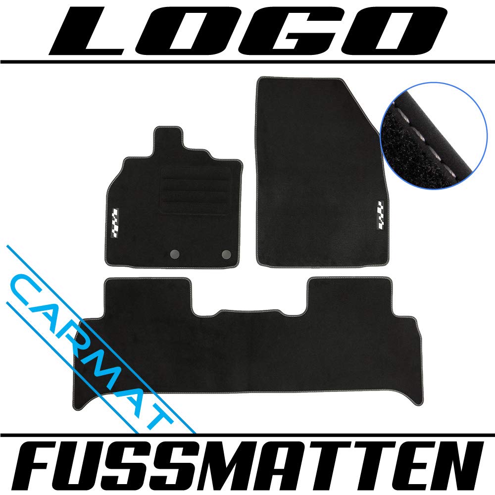 CARMAT Fussmatten mit Logo RN/SCEY09/L/B von CARMAT