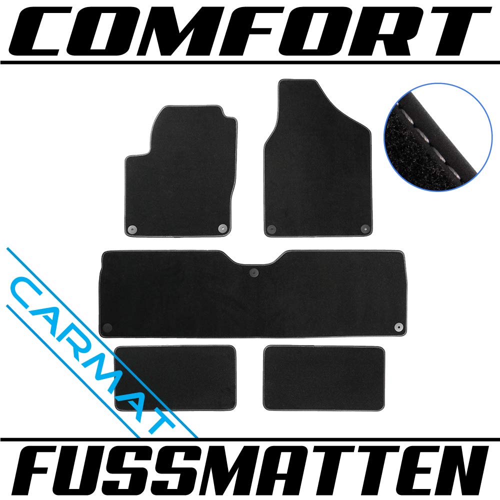 Fussmatten für VVVV Sharan I 7-Sitzer Bj. 1996-2010 Autoteppiche Comfort von Car Mat Co