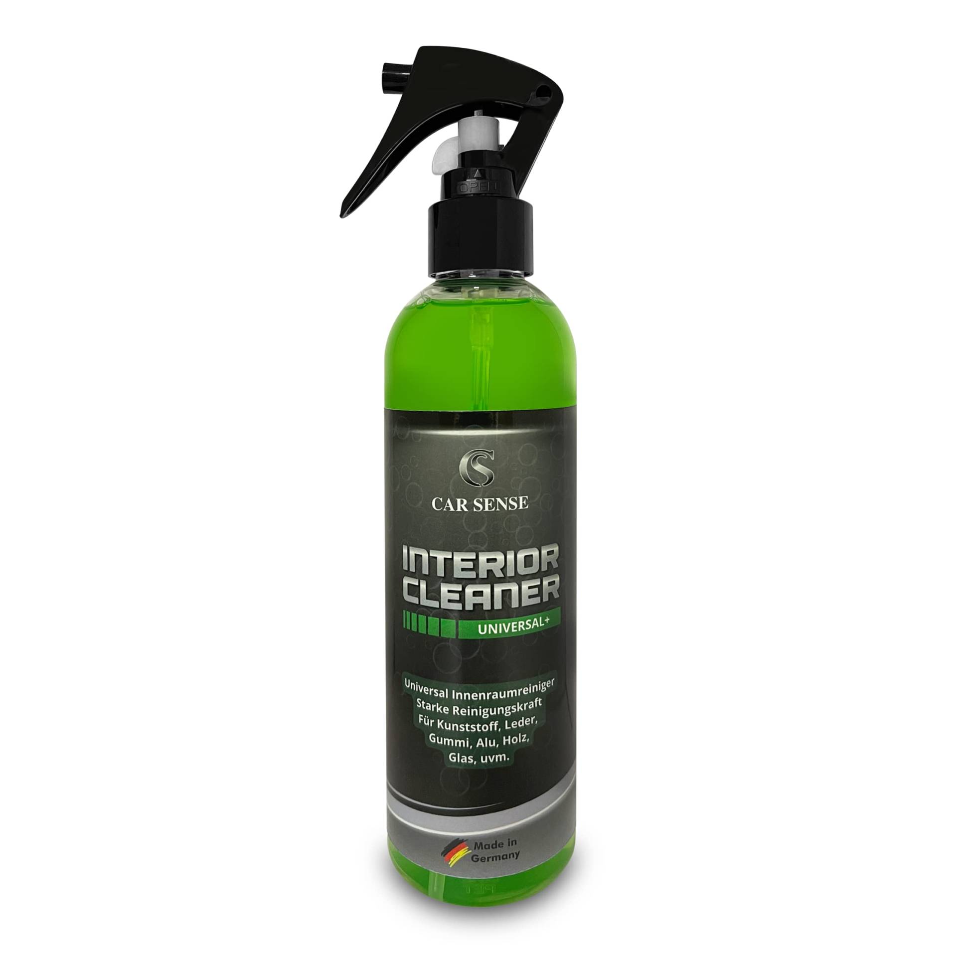 Car Sense Interior Cleaner Universal+ 0,25L Polsterreiniger I Autopflege Reinigung von Cockpit und Innenraum I Kunststoff, Leder, Kunstleder, Alu, Acryl, Holz UVM. geeignet von Car Sense