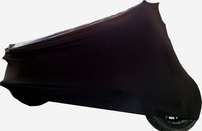 Car-e-Cover Motorradplane Motorrad Abdeckung Abdeckplane Perfect Stretch, elegant formanpassend Innen, Farbe: Schwarz, Größe XL-XXL von Car-e-Cover