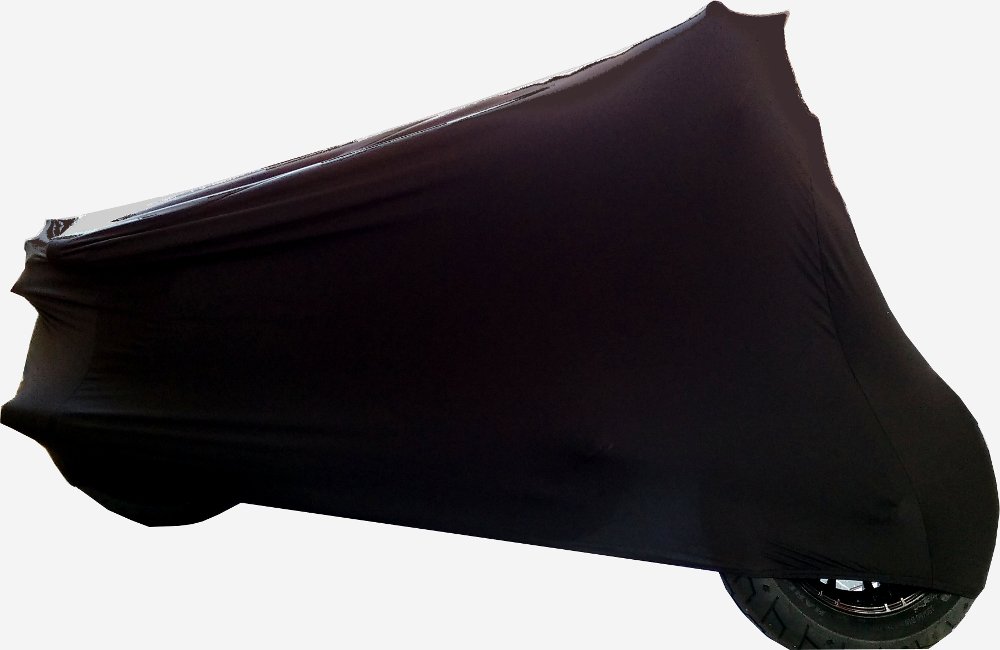 Car-e-Cover Motorradplane Motorrad Abdeckung Abdeckplane Perfect Stretch, elegant formanpassend Innen, passend für Harley Davidson Dyna Super Glide Sport in DREI Farben von Car-e-Cover