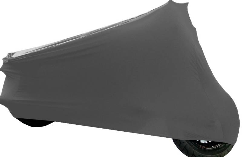 Car-e-Cover Motorradplane Motorrad Abdeckung Abdeckplane Perfect Stretch, elegant formanpassend Innen, passend für Harley Davidson Fatboy in DREI Farben von Car-e-Cover