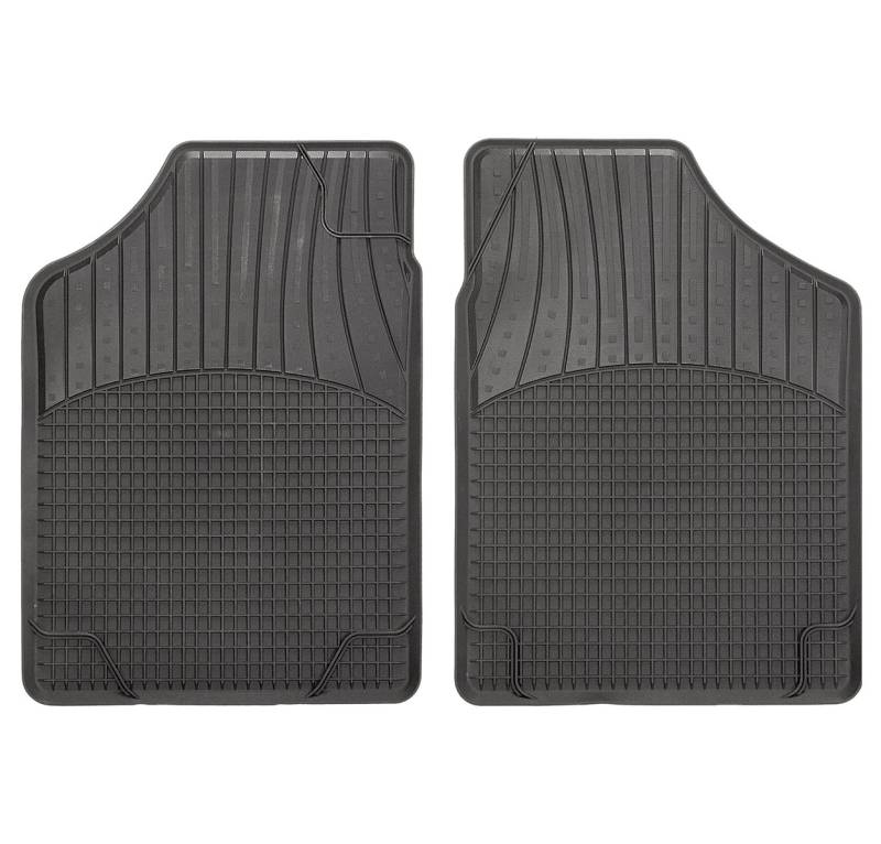 CarFashion Allwetter Schalenmatte A1, Auto Fussmatten Set in schwarz, 2-teilig, ohne Mattenhalter für Kia Rio IV, Baujahr 02/2017-00/0000 von CarFashion