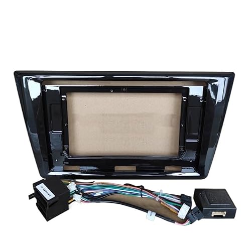 Autoradiorahmen 10 "~ 10,2" Auto-Audio-Radio-Rahmen, Auto-Multimedia-Blenden-Rahmen, Armaturenbrett-Panel, passend for Dongfeng Glory 580 2015 2016 2017 2018 Autosoundsystemrahmen(Frame canbus cable) von CarFitEssentials